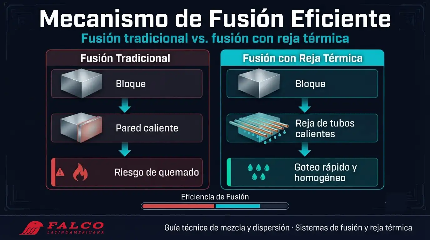 Tanques melting e intercambiadores para la industria