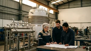 Tanques melting e intercambiadores para la industria
